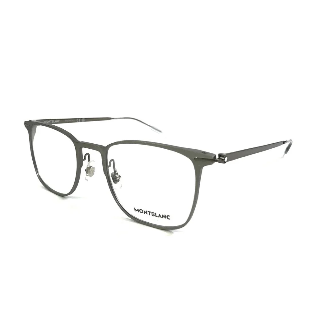 Montblanc Eyeglasses Frames MB0232O 002 Gunmetal Gray Square Full Rim 51-21-145